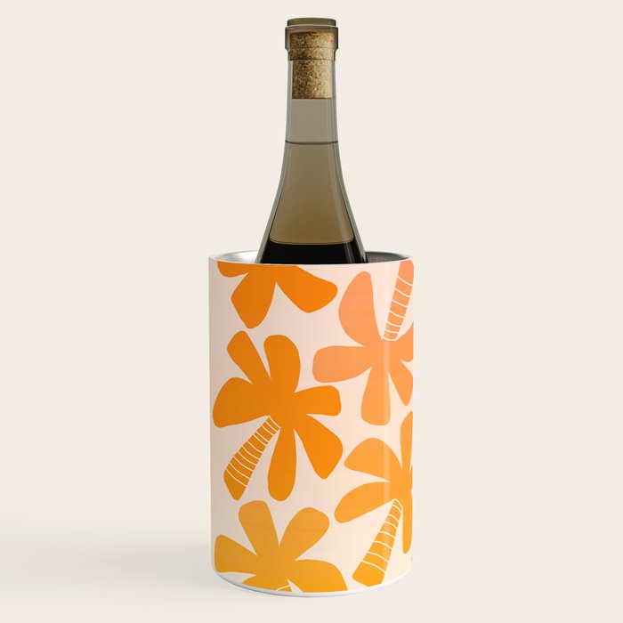 Retro Palms - ombre sunset Wine Chiller Gallery Image 2
