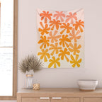 Retro Palms - ombre sunset Wall Tapestry Gallery Image 2