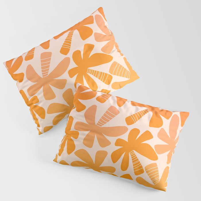 Retro Palms - ombre sunset Pillow Sham Gallery Image 3