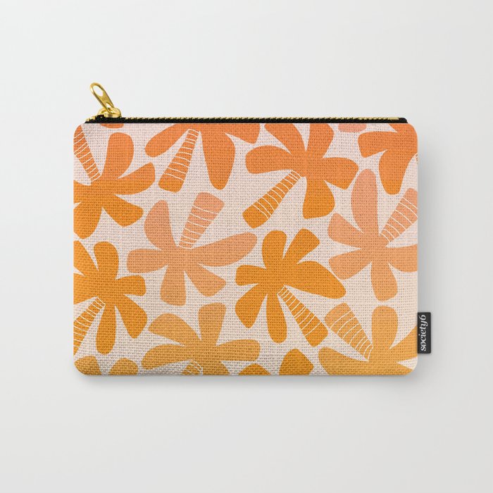 Retro Palms - ombre sunset Carry All Pouch Gallery Image 1