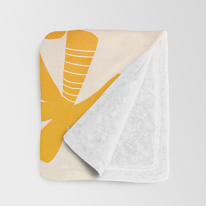 Retro Palms - ombre sunset Throw Blanket Gallery Image 3