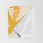 Retro Palms - ombre sunset Throw Blanket Gallery Image 3
