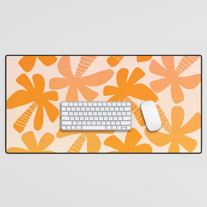 Retro Palms - ombre sunset Desk Mat Gallery Image 1