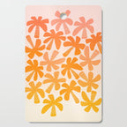 Retro Palms - ombre sunset Cutting Board Gallery Image 1