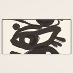 Abstract line art eyes 3 Desk Mat Gallery Image 3