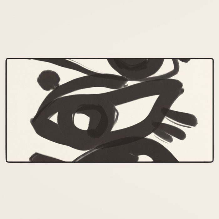 Abstract line art eyes 3 Desk Mat Gallery Image 3