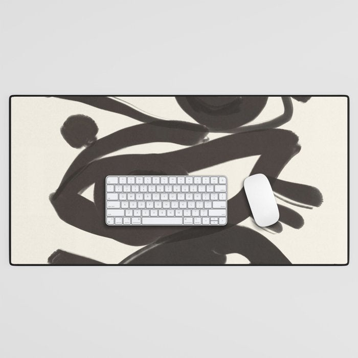Abstract line art eyes 3 Desk Mat Gallery Image 1