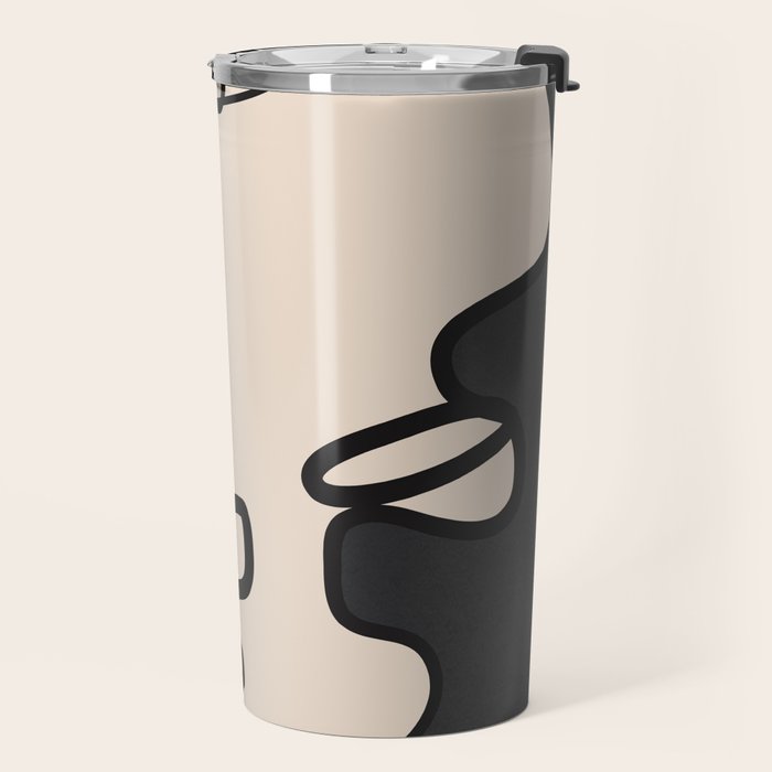Interwoven Faces 1 Travel Mug Gallery Image 2