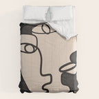 Interwoven Faces 1 Comforter Gallery Image 6