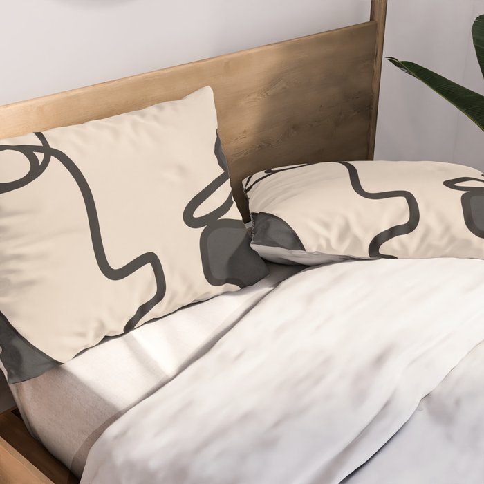 Interwoven Faces 1 Pillow Sham Gallery Image 2