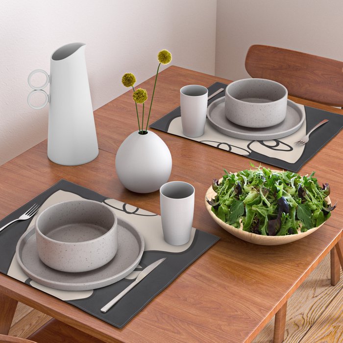 Interwoven Faces 1 Placemat Gallery Image 2