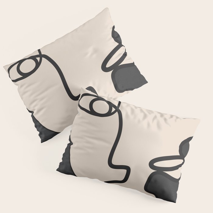 Interwoven Faces 1 Pillow Sham Gallery Image 3