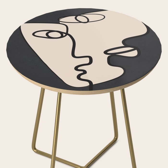 Interwoven Faces 1 Side Table Gallery Image 2