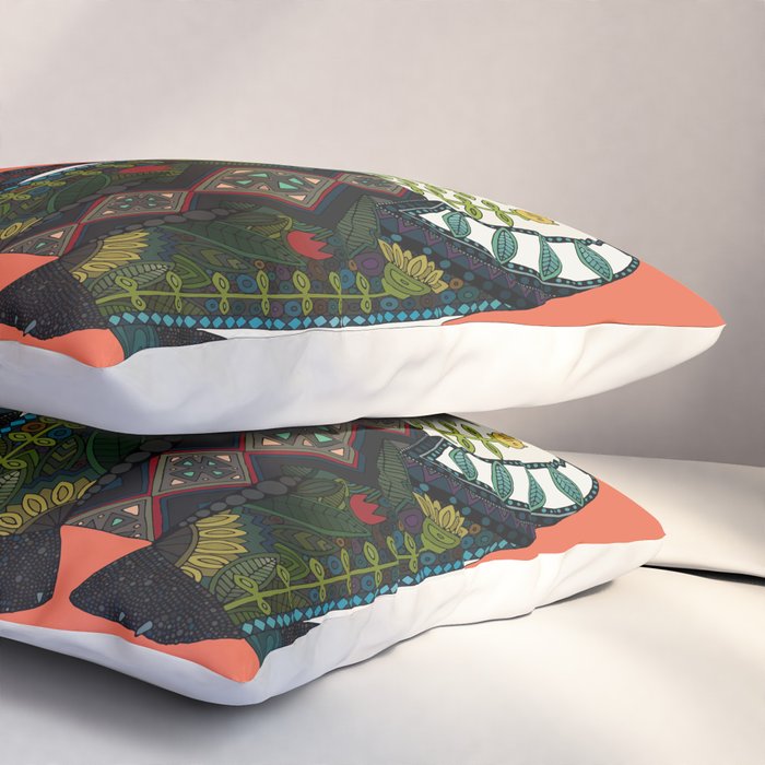 panda orange Pillow Sham Gallery Image 3