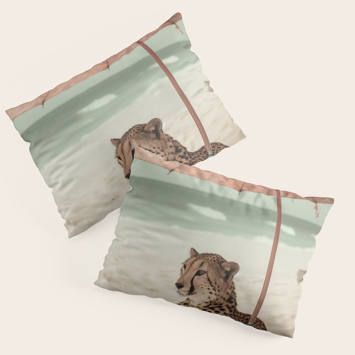 Cheetah's Vacation, Beach Prints Pillow Sham Gallery Image 3