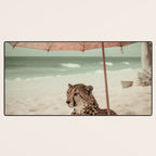 Cheetah's Vacation, Beach Prints Desk Mat Gallery Image 3
