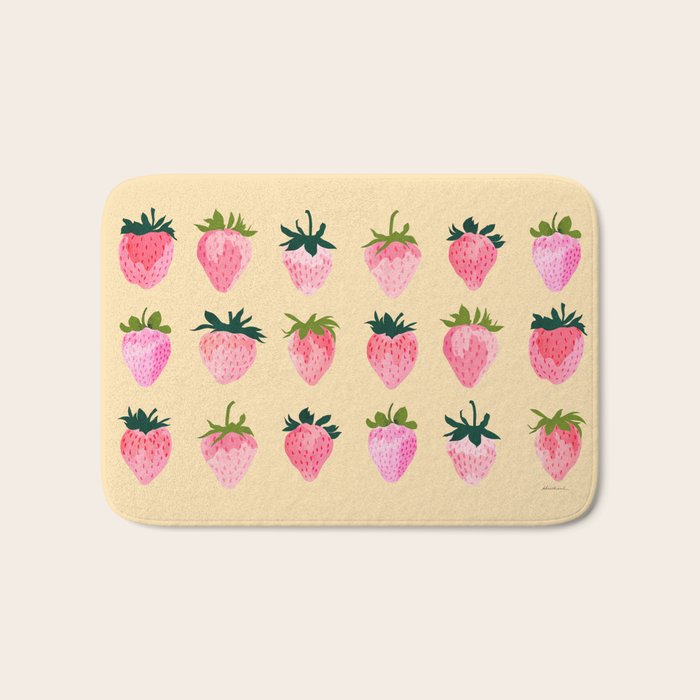 Strawberry Dreams Bath Mat Gallery Image 1