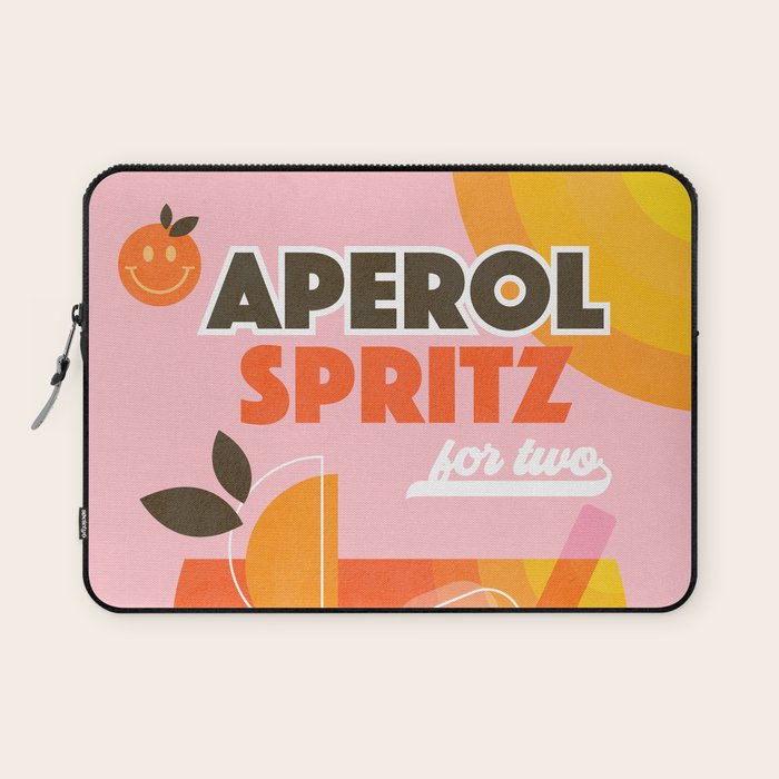 Retro Cocktail Nº1 Aperol Spritz Laptop Sleeve Gallery Image 1