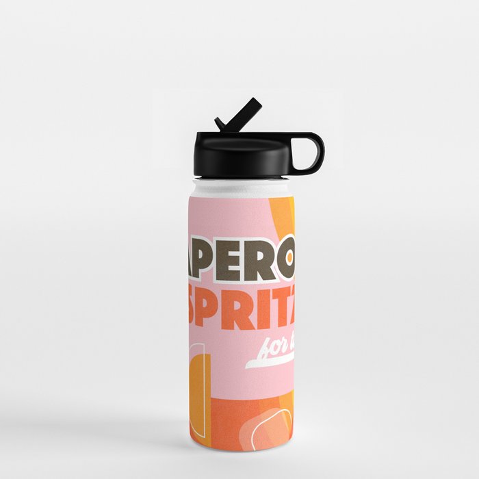 Retro Cocktail Nº1 Aperol Spritz Water Bottle Gallery Image 1