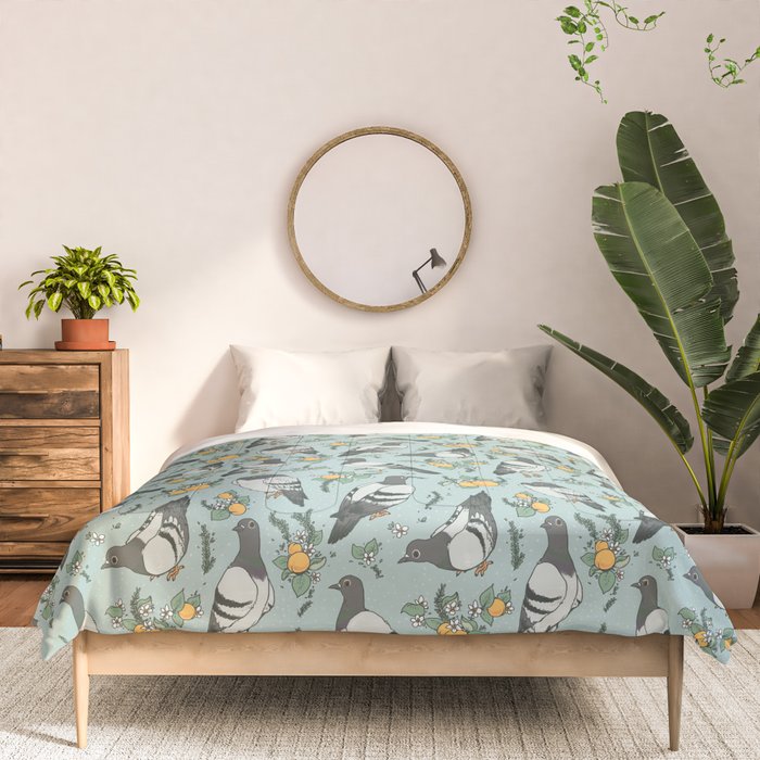 Pigeons, Apricots, and Thyme Comforter Gallery Image 3
