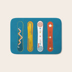 SNOWBOARD DESIGN Bath Mat Gallery Image 1