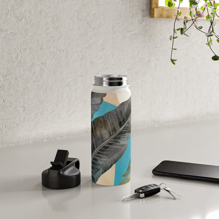Abstract Tropical Art 16 Water Bottle Gallery Image 4