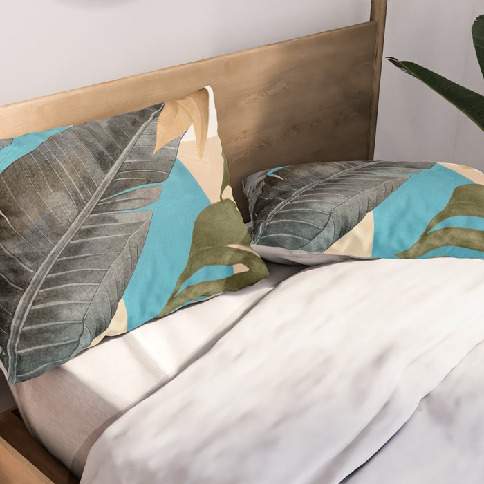 Abstract Tropical Art 16 Pillow Sham Gallery Image 2