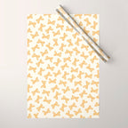 Yellow Stripe Bow Ribbon  Wrapping Paper Gallery Image 1