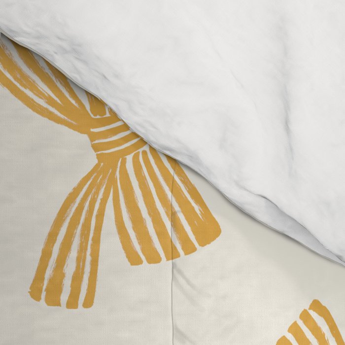 Yellow Stripe Bow Ribbon  Comforter Gallery Image 4