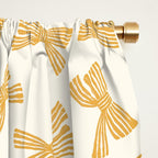 Yellow Stripe Bow Ribbon  Window Curtain Gallery Image 2