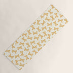 Yellow Stripe Bow Ribbon  Yoga Mat Gallery Image 1