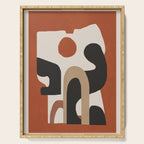 Modern Abstract Minimal Art 1 Serving Tray Gallery Image 1