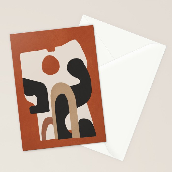 Modern Abstract Minimal Art 1 Stationery Card Gallery Image 2