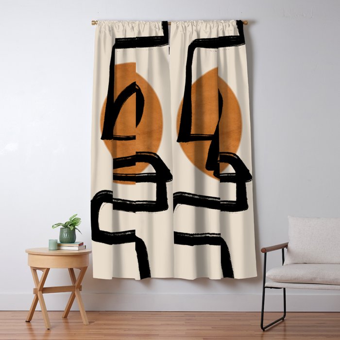 Abstract line art 97 Window Curtain Gallery Image 5