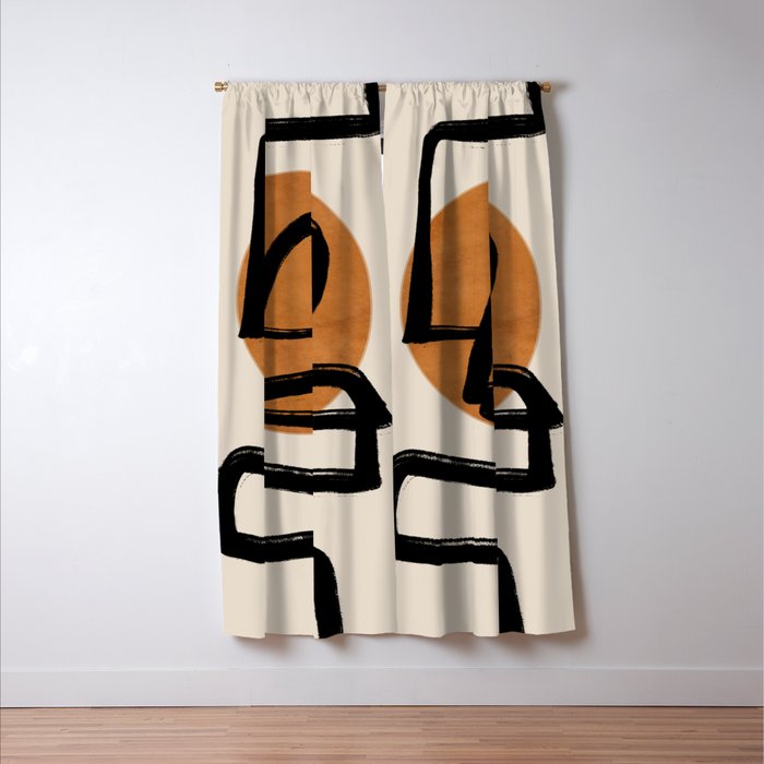 Abstract line art 97 Window Curtain Gallery Image 3
