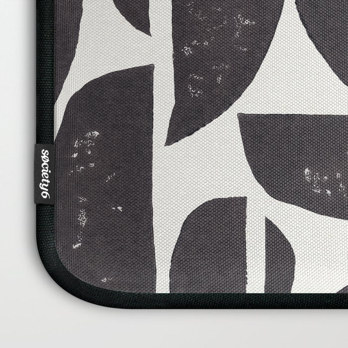 Abstract Linocut Pattern #3 Laptop Sleeve Gallery Image 3