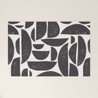 Abstract Linocut Pattern #3 Welcome Mat Gallery Image 1