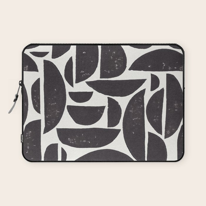 Abstract Linocut Pattern #3 Laptop Sleeve Gallery Image 1