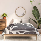 Abstract Linocut Pattern #3 Comforter Gallery Image 3