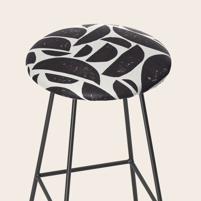 Abstract Linocut Pattern #3 Stool Gallery Image 2