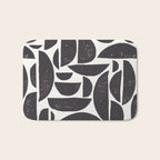 Abstract Linocut Pattern #3 Bath Mat Gallery Image 1