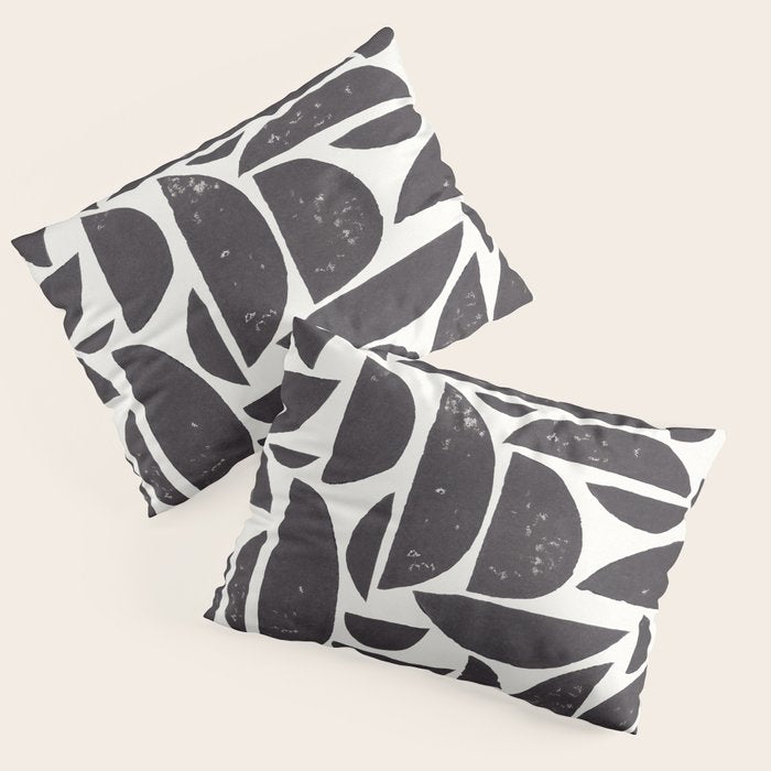 Abstract Linocut Pattern #3 Pillow Sham Gallery Image 1