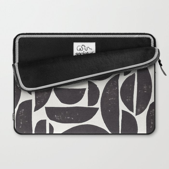 Abstract Linocut Pattern #3 Laptop Sleeve Gallery Image 2