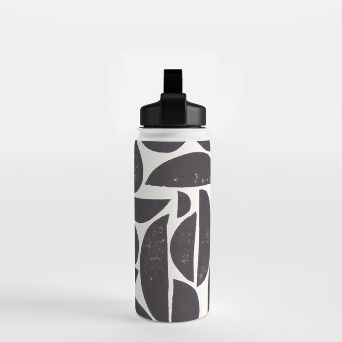 Abstract Linocut Pattern #3 Water Bottle Gallery Image 2