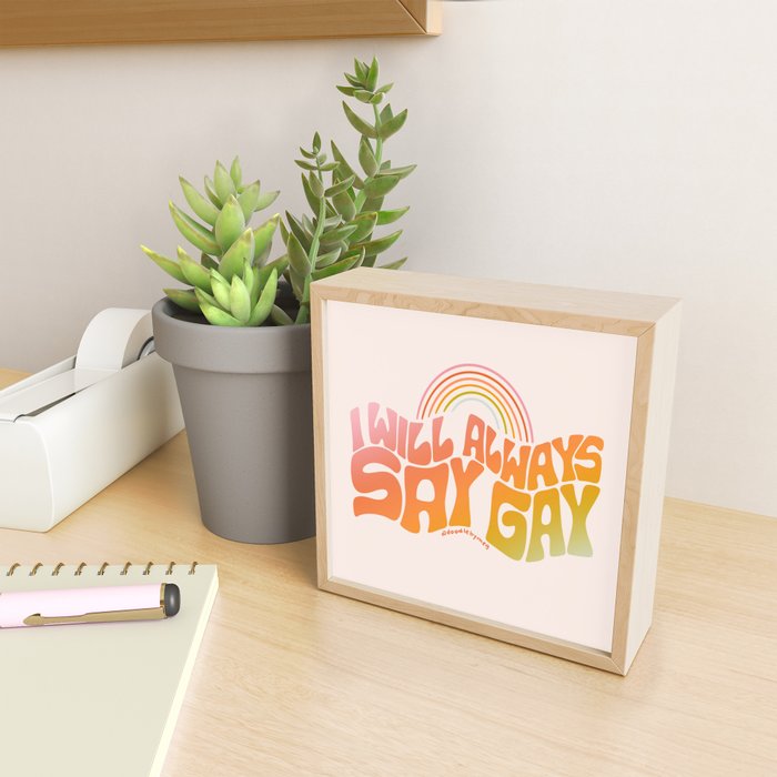 Say Gay Mini Art Print Gallery Image 2