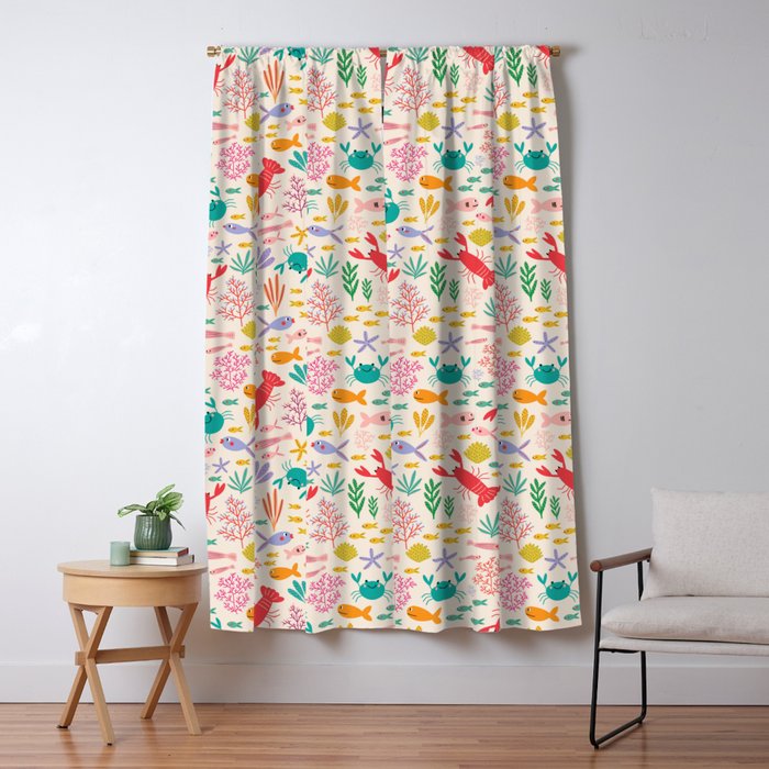 The Happy Ocean  Window Curtain Gallery Image 5