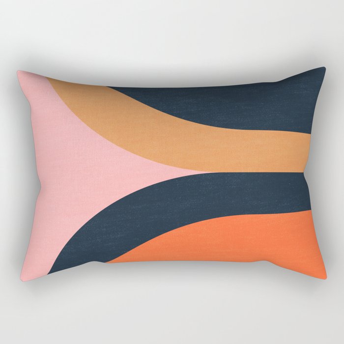 Mallorca: Bauhaus Abstraction 02 Rectangular Pillow Gallery Image 2