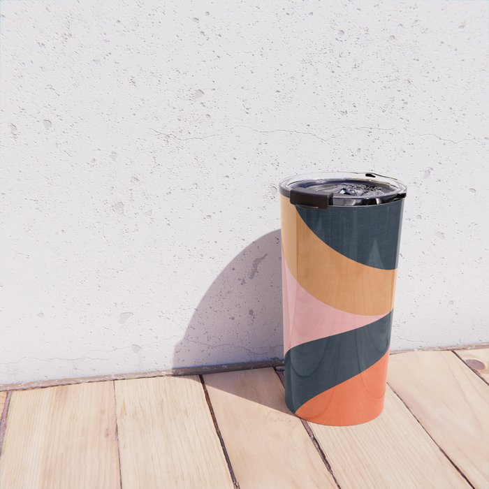 Mallorca: Bauhaus Abstraction 02 Travel Mug Gallery Image 4