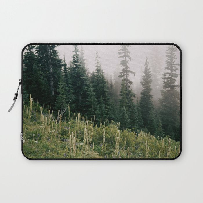 Foggy Green Forest Laptop Sleeve Gallery Image 1