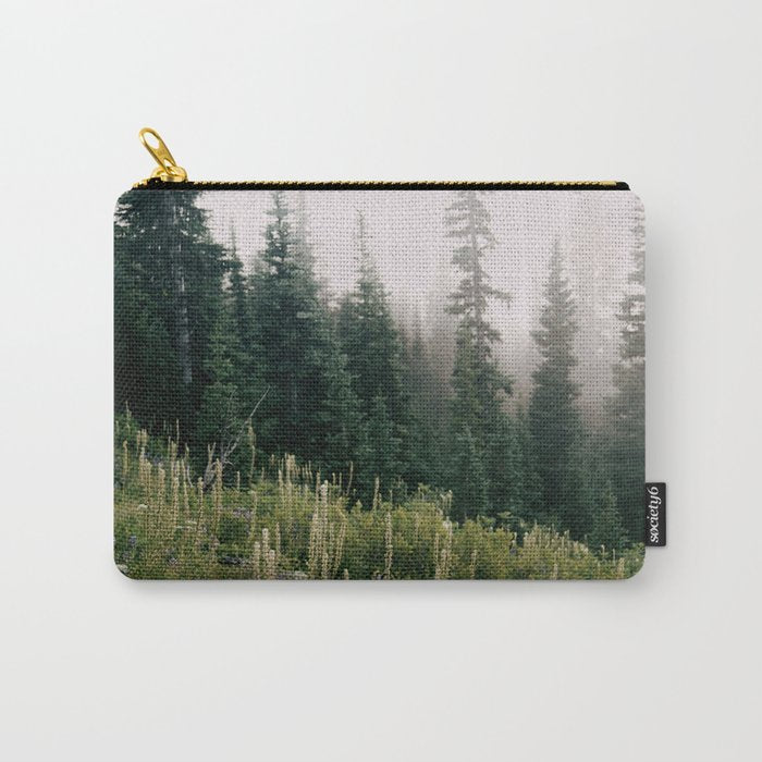 Foggy Green Forest Carry All Pouch Gallery Image 1